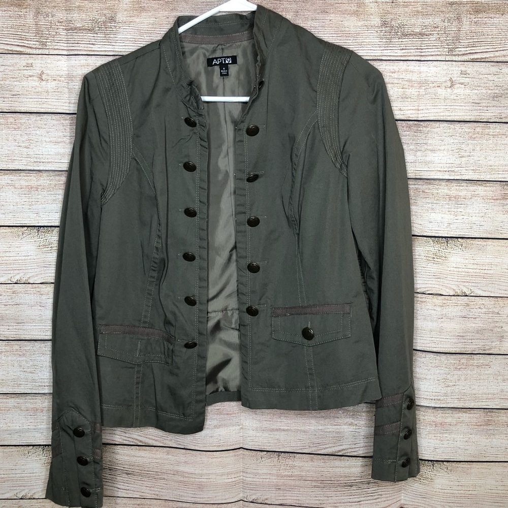 Apt. 9 Army Green Stylist Jacket Sz2‎